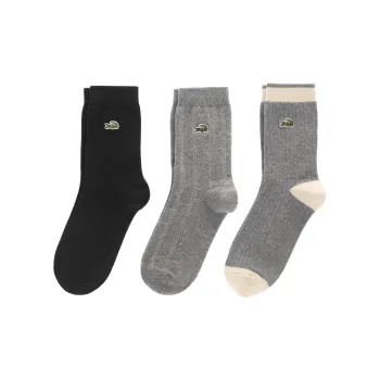 LACOSTE Mid-Calf Socks Men's 3 Pack