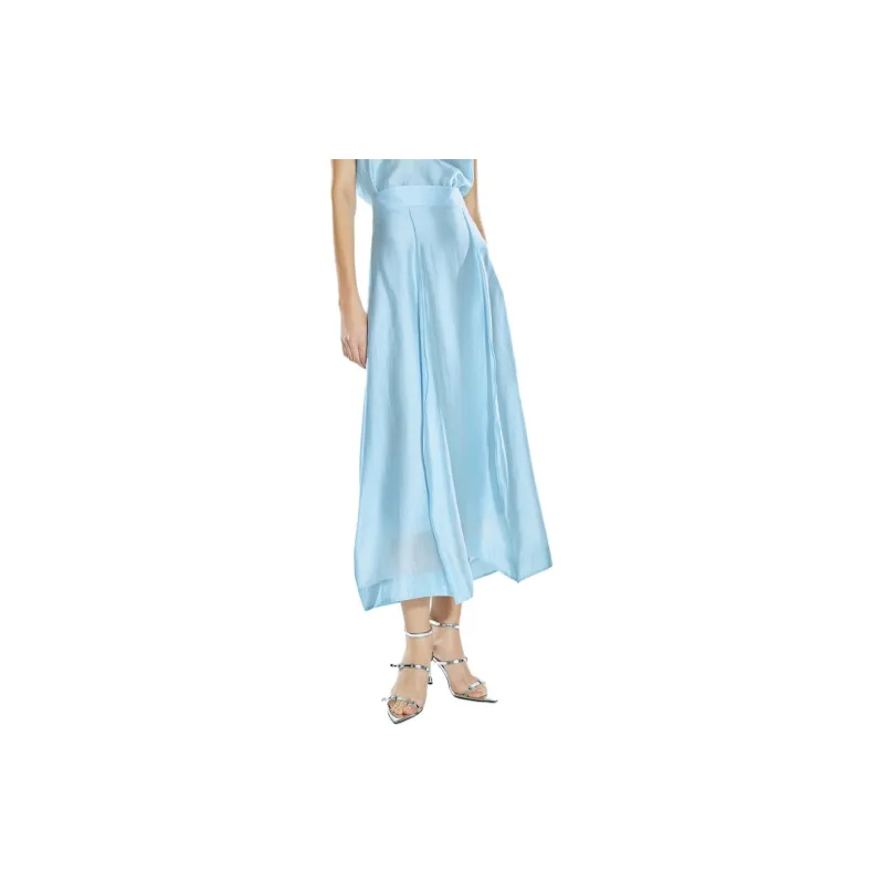 COVERINS Casual Long Skirts Women's Sky Blue-2