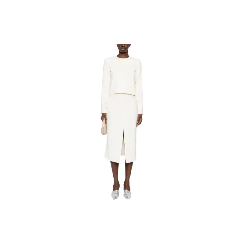 THEORY Casual Short Skirts Women's Ivory White-1