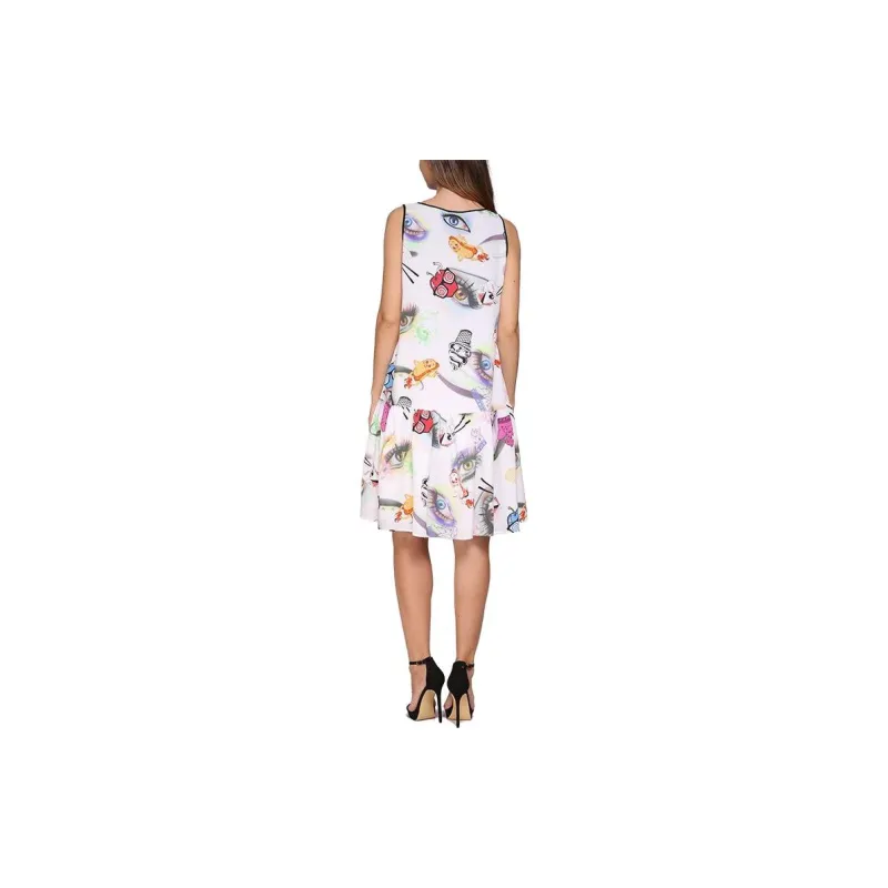 KENZO Sleeveless Dress Women's White-3