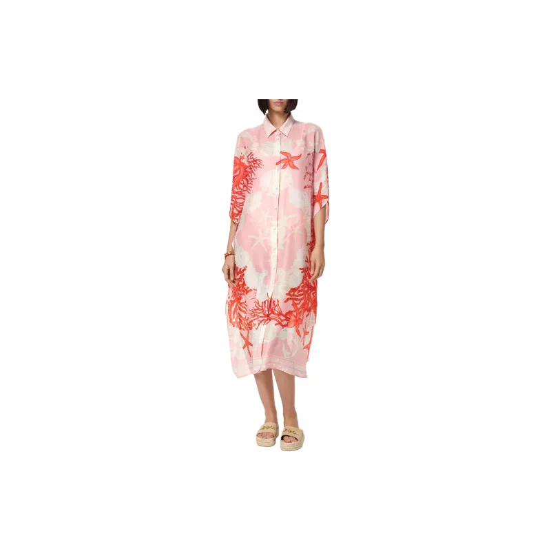 VERSACE Barocco Sea Button-Up Shirt Cover-Up-1