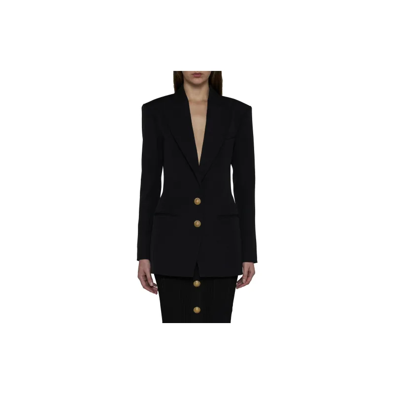 BALMAIN Single Breasted Tailored Blazer-2