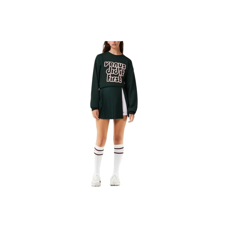 LACOSTE X EleVen By Venus Co-brand Casual Short Skirts Women's Dark Green-1
