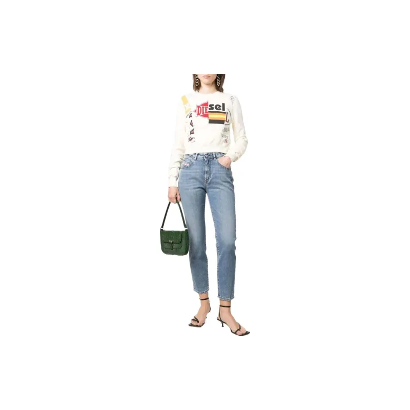 DIESEL High-rise Slim-cut Jeans-1
