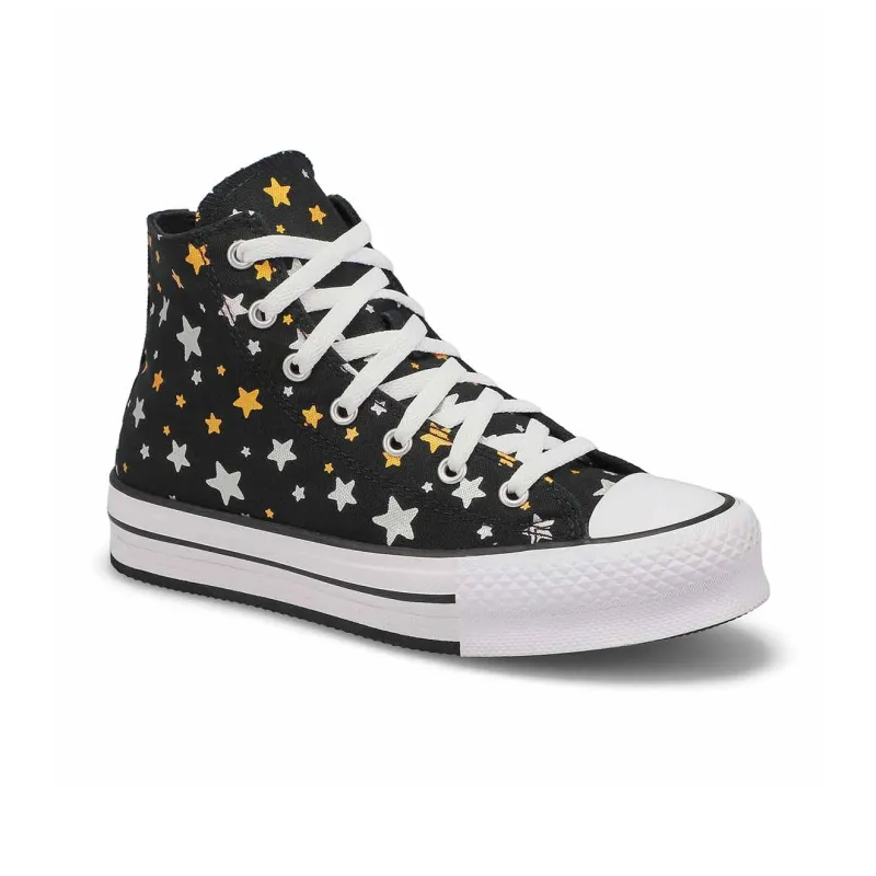 Converse Chuck Taylor All Star   Platform Lift High GS 'Sparkle'-2