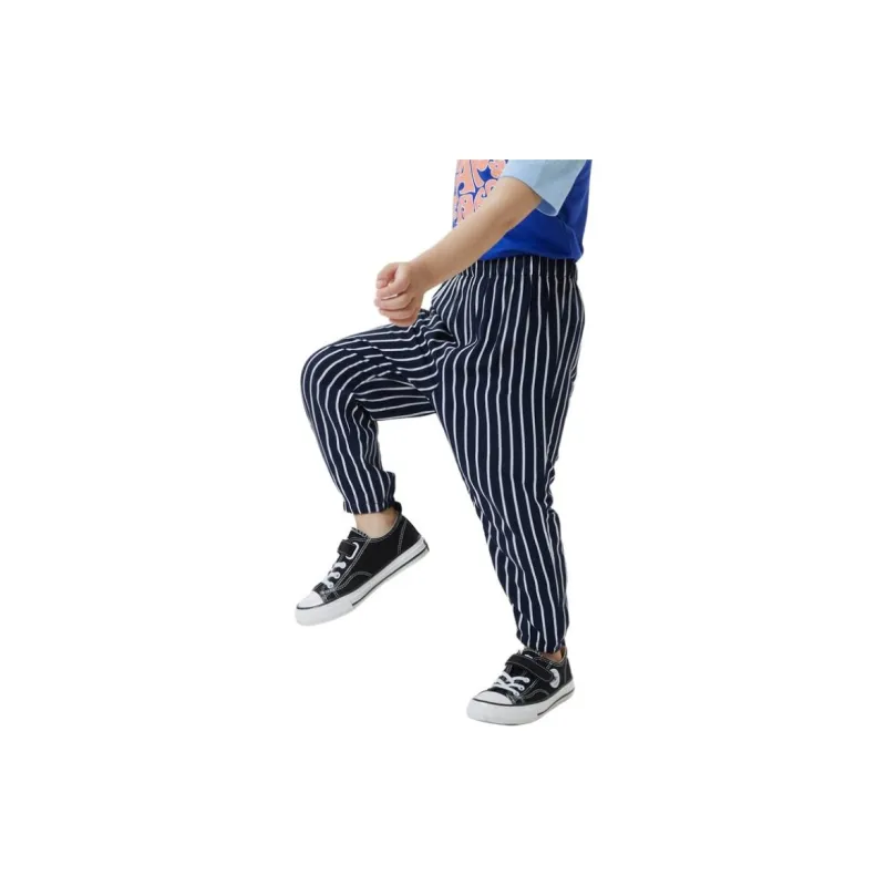 GAP Casual Pants Women's Blue White Stripes-2