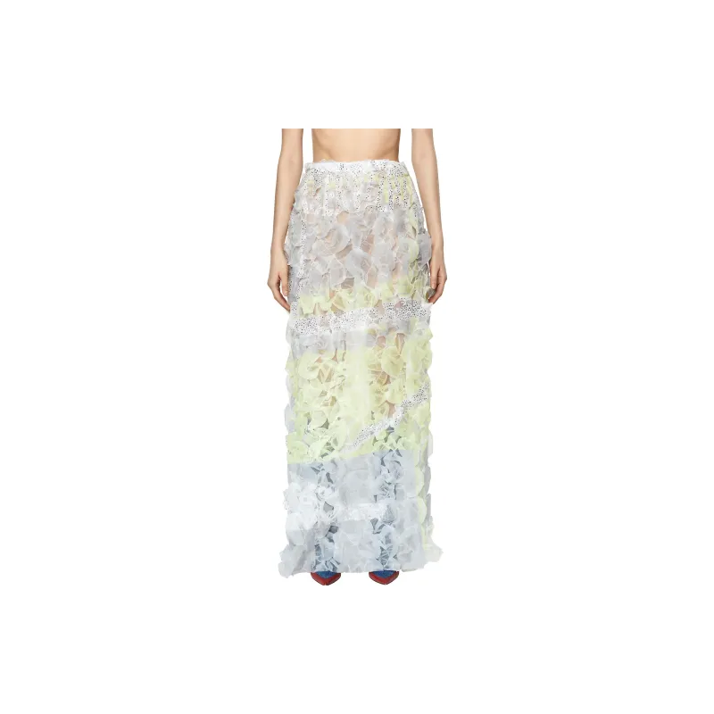 DIESEL Casual Long Skirts Women's White-2