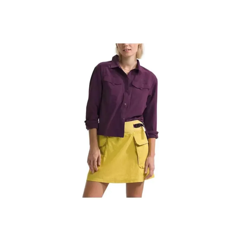 THE NORTH FACE Shirt Women's Black/Curry Purple-4