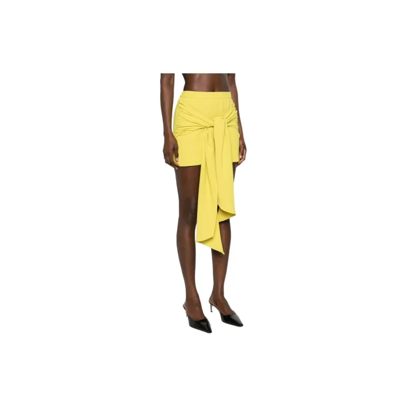 Elisabetta Franchi Casual Short Skirts Women's Lime Green-3