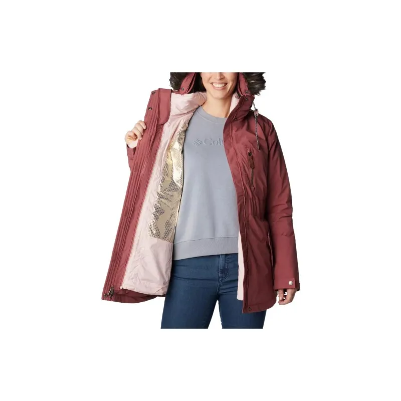 Columbia Payton Pass Windbreaker Jackets Women's Rose Pink-6