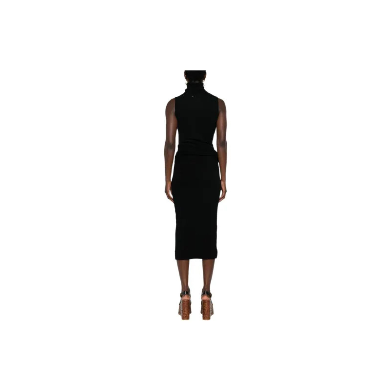 MM6 Maison Margiela Turtleneck Sleeveless Dress-2