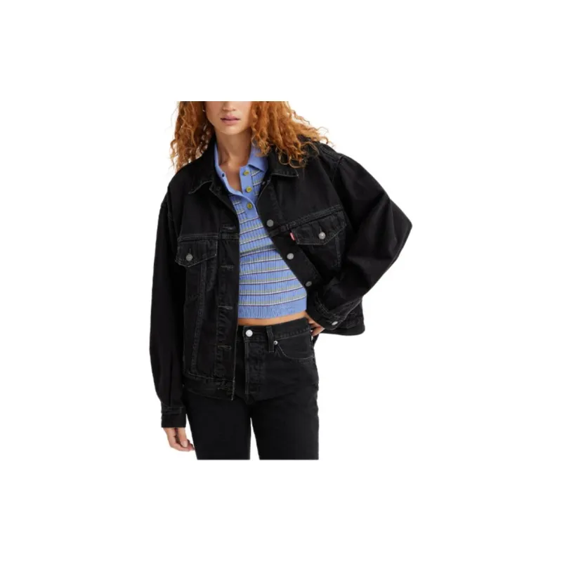 Levi's Denim Jacket Women's Dark Gray-1