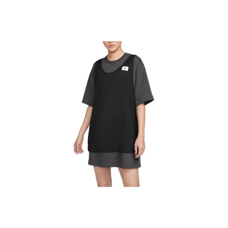 Jordan Short Sleeved Dresses Women's Smoke Gray-3