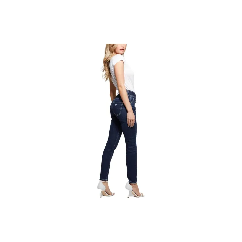GUESS Eco Shape Up Skinny Jeans Jeans Women's Navy Blue-3