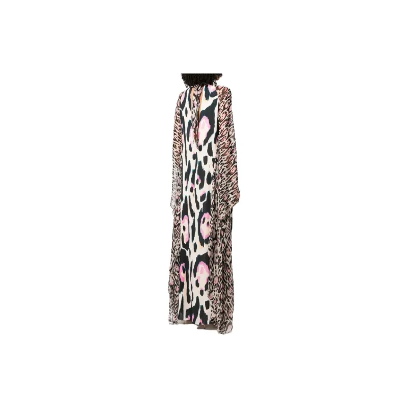 Roberto Cavalli Leopard-print Kaftan Dress-2