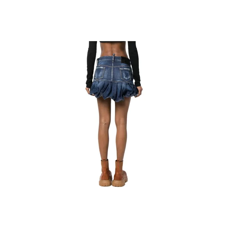 DSQUARED 2 Denim Short Skirts Women's Blue-2