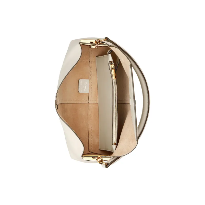 TOD'S Leather Handbag Regular Women's Cream-3