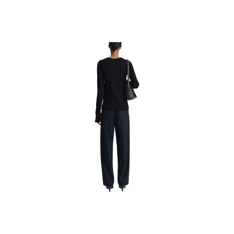 TOTEME Crew neck Thumbslot Jumper-1