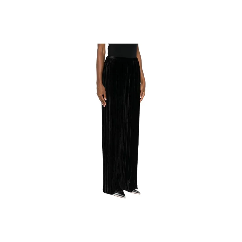 Sabina Musayev Lotem Pleated Velvet Trousers-3