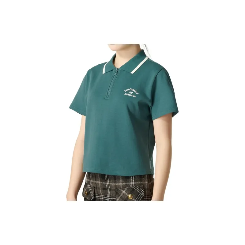 New Balance Polo Shirt Women's Dark Green-2