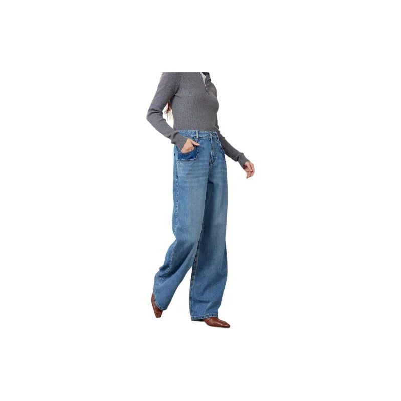 A21 Jeans Women's Light Medium Blue-5