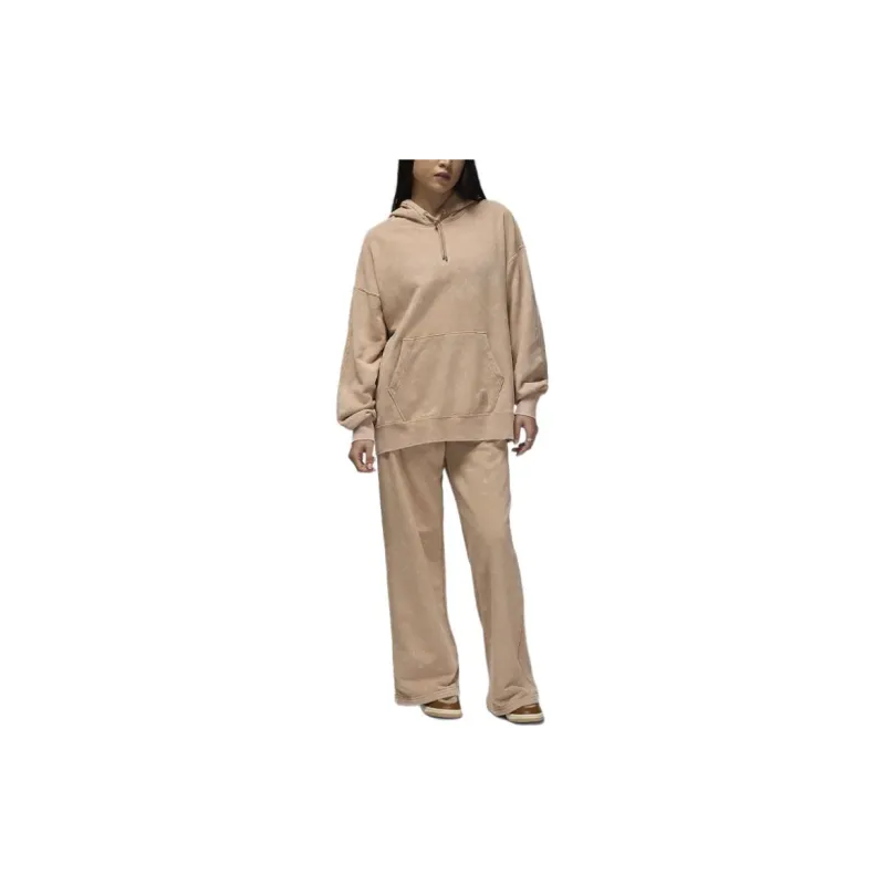 Jordan Flight Fleece Sweatshirt Women's Legend Medium Brown-2
