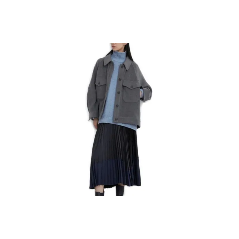 UNIQLO X Clare Waight Keller Co branded Collection Jackets Coats Women's Lead Gray-3