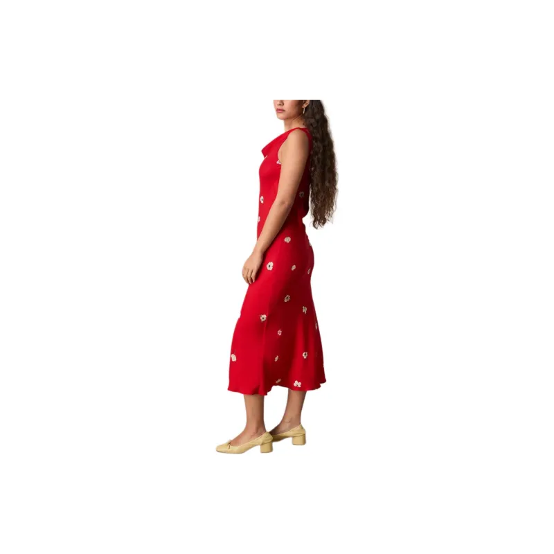 Rouje RAHLIA DRESS Sleeveless Dress Women's Red Peony Pink-3
