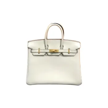 HERMES Birkin Togo Calfskin Birkin Bag Handbag Women's 10 Craie Milkshake White