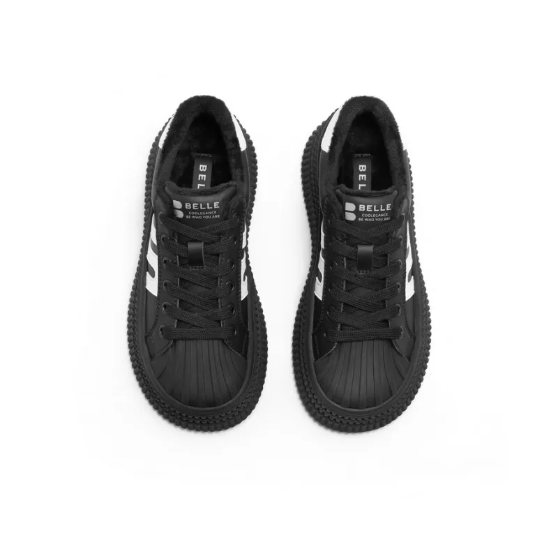BELLE Anti Slip And Wear Resistant Lightweight Height Increasing Low Top Skateboard Shoes Women's-41