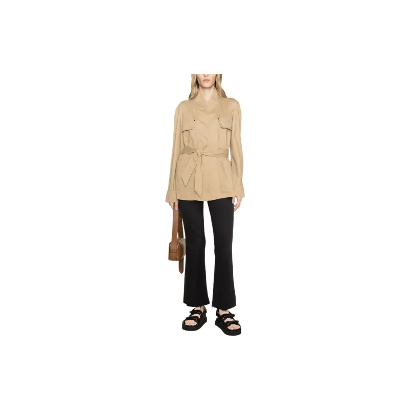 ISABEL MARANT Long Sleeved Belted Jacket-1