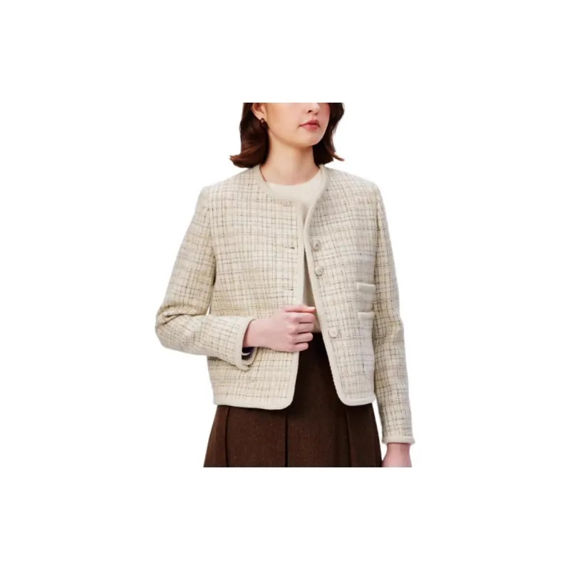 HAZZYS Jackets & Coats Women's Ivory-3