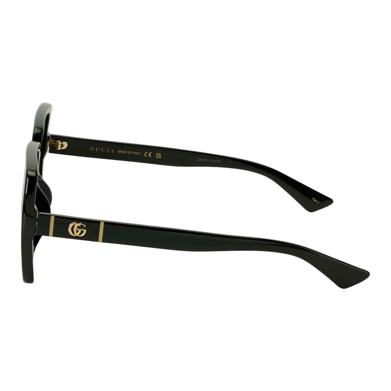 GUCCI Classic Fashion Square Sunglasses Black-2