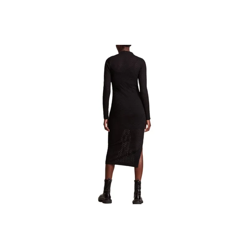 ALLSAINTS Long-Sleeved Dresses Women's Black-3