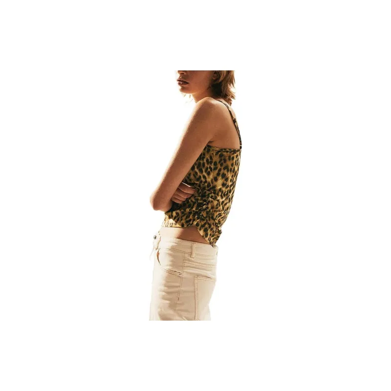 H&M Camisole Women's Beige/Leopard Print-3