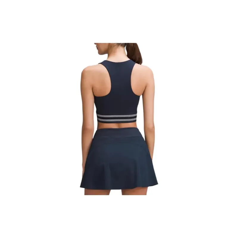 Lululemon Cropped Series Sport Vests Women's Marine Blue-4