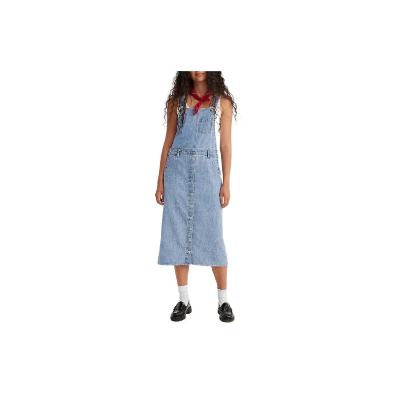 Levi's Sleeveless Dress Women's Blue-3