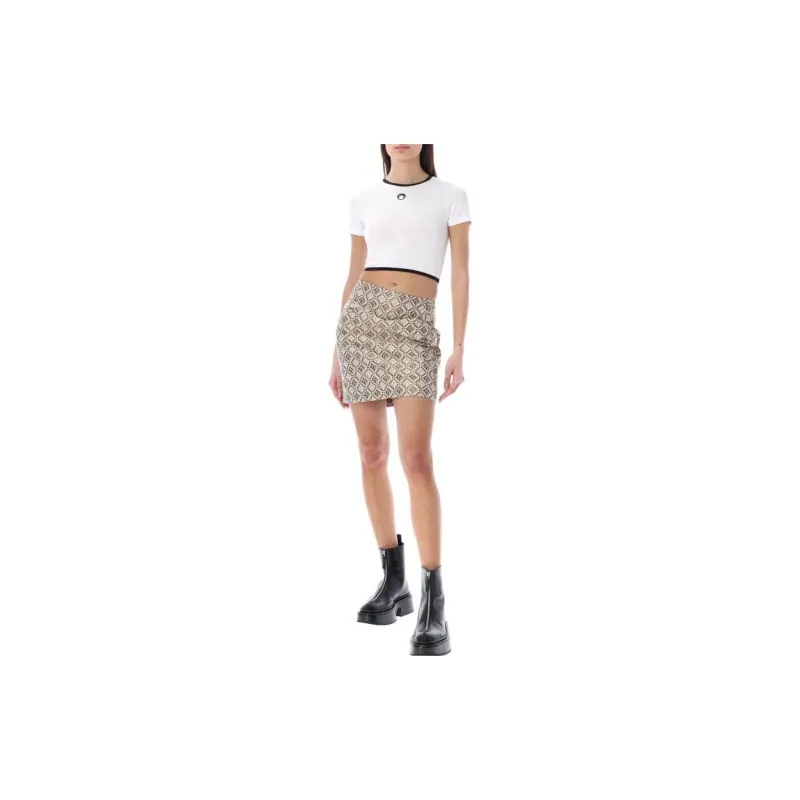Marine Serre T Shirts Women's White-3