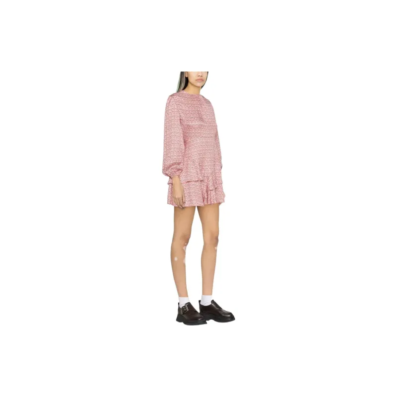 Maje Long Sleeved Dresses Women's Pink-3