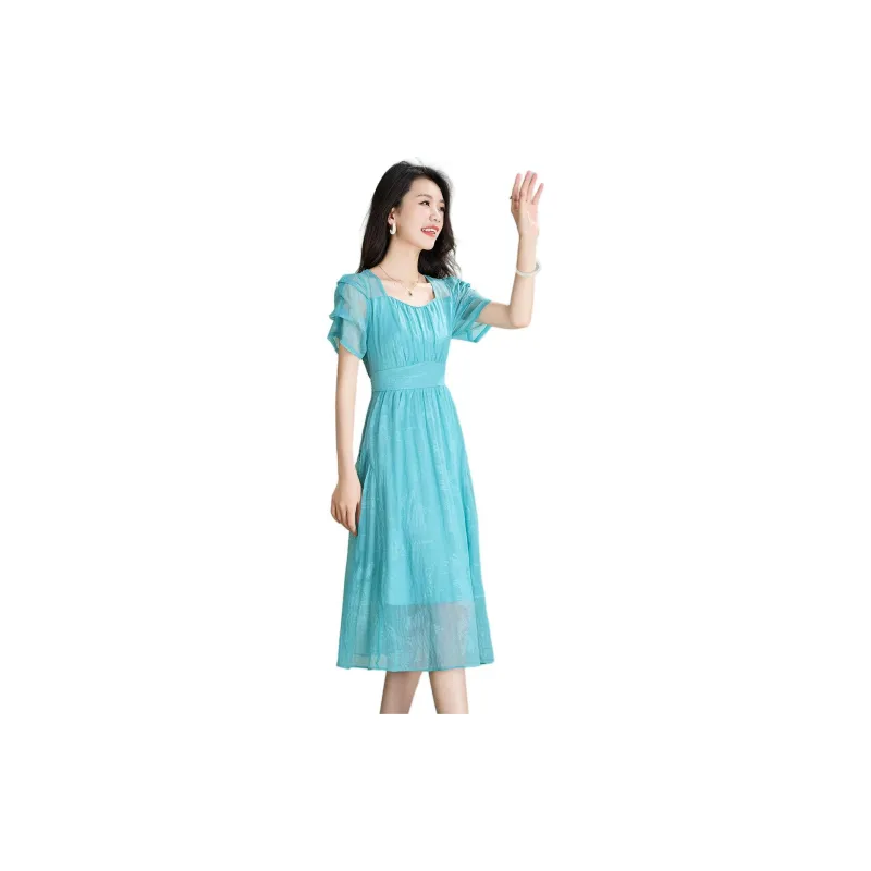 Mylan Short Sleeved Dresses Women's Evergreen-4