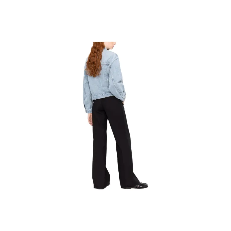 AGOLDE Buttoned Long-Sleeved Denim Jacket-1