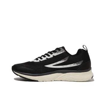 FILA RGB Flex 3.0 Cushioned Slip Resistant Abrasion Resistant Low Top Running Shoes Unisex Black White Korean Style