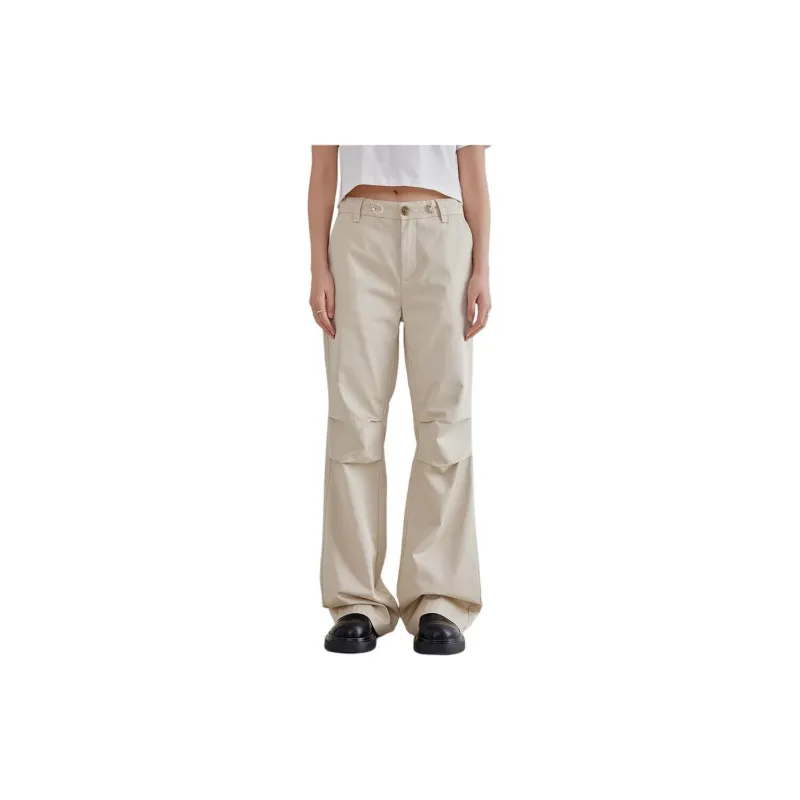 A21 Casual Pants Women's Light Khaki-2