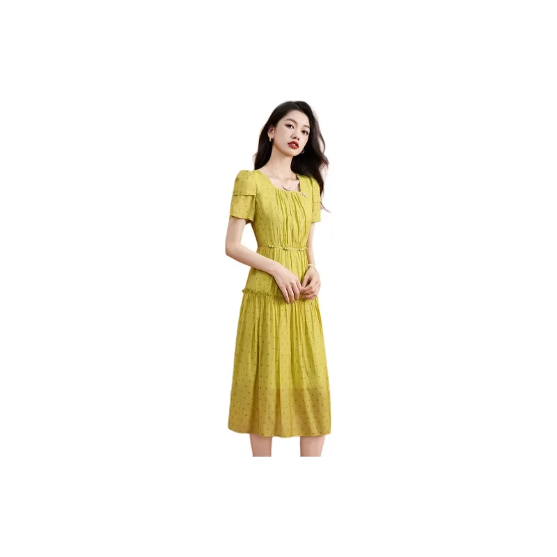 Mylan Short Sleeved Dresses Women's Green-1