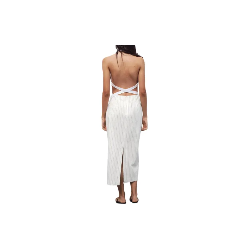 ZARA Slip Dresses Women's Sea Blue-3