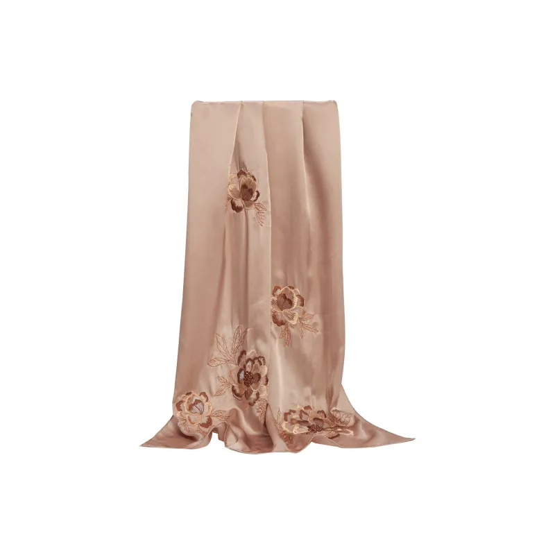 Shanghai Story 100% Mulberry Silk Scarves Women's Silk Elegance Peony, Gift Box Set-8