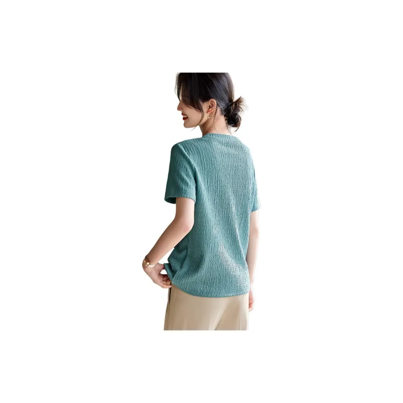 XWI T Shirts Women's Turquoise-2