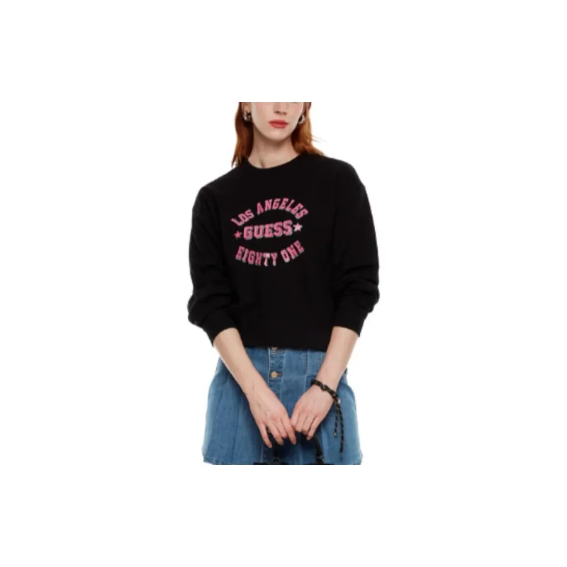 GUESS Sweatshirt Women's Graphite Black-1