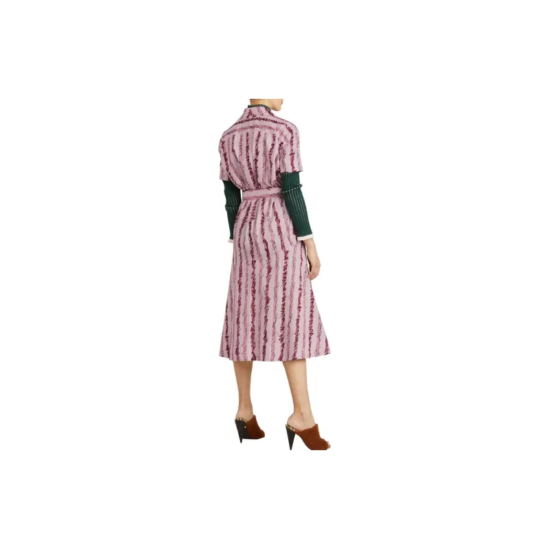 Burberry Short Sleeved Dresses Women's Pink-3