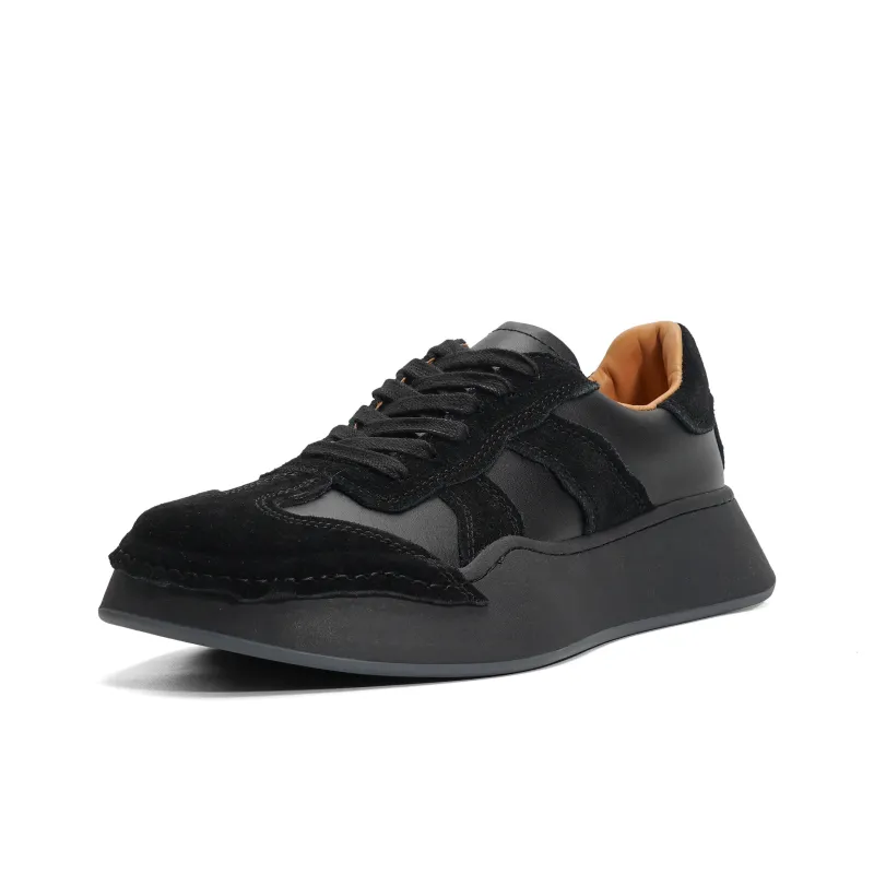 CROOKED CARD Skateboard Shoes Unisex Low Top Brown/Black-3